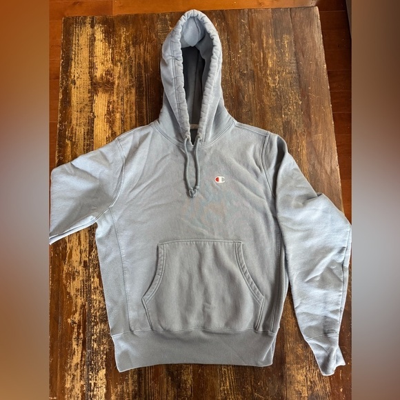Champion Men's Steel Blue Hoodie - Picture 5 of 5